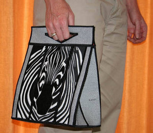 Zebra Tote Bag - aStitch aHalf