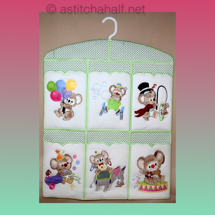 Fuzzy Circus Baby Closet Organizer - a-stitch-a-half