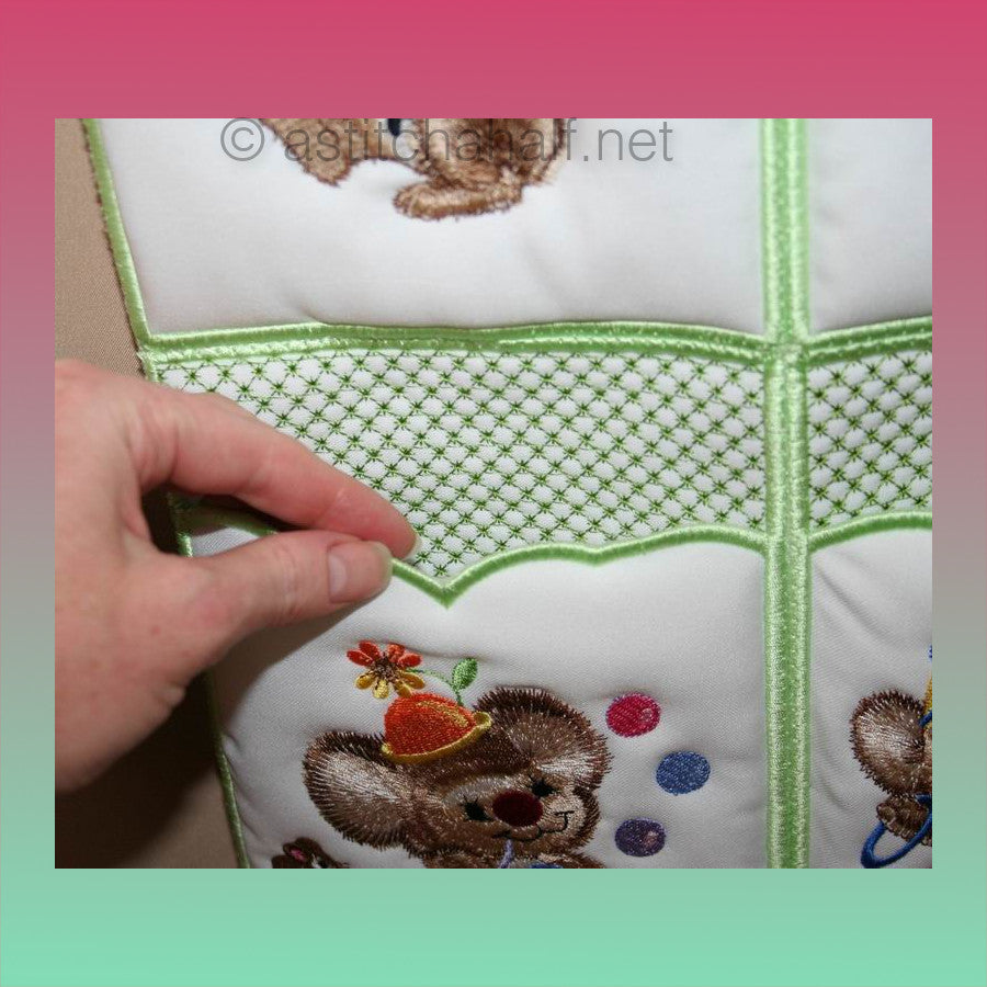 Fuzzy Circus Baby Closet Organizer - a-stitch-a-half