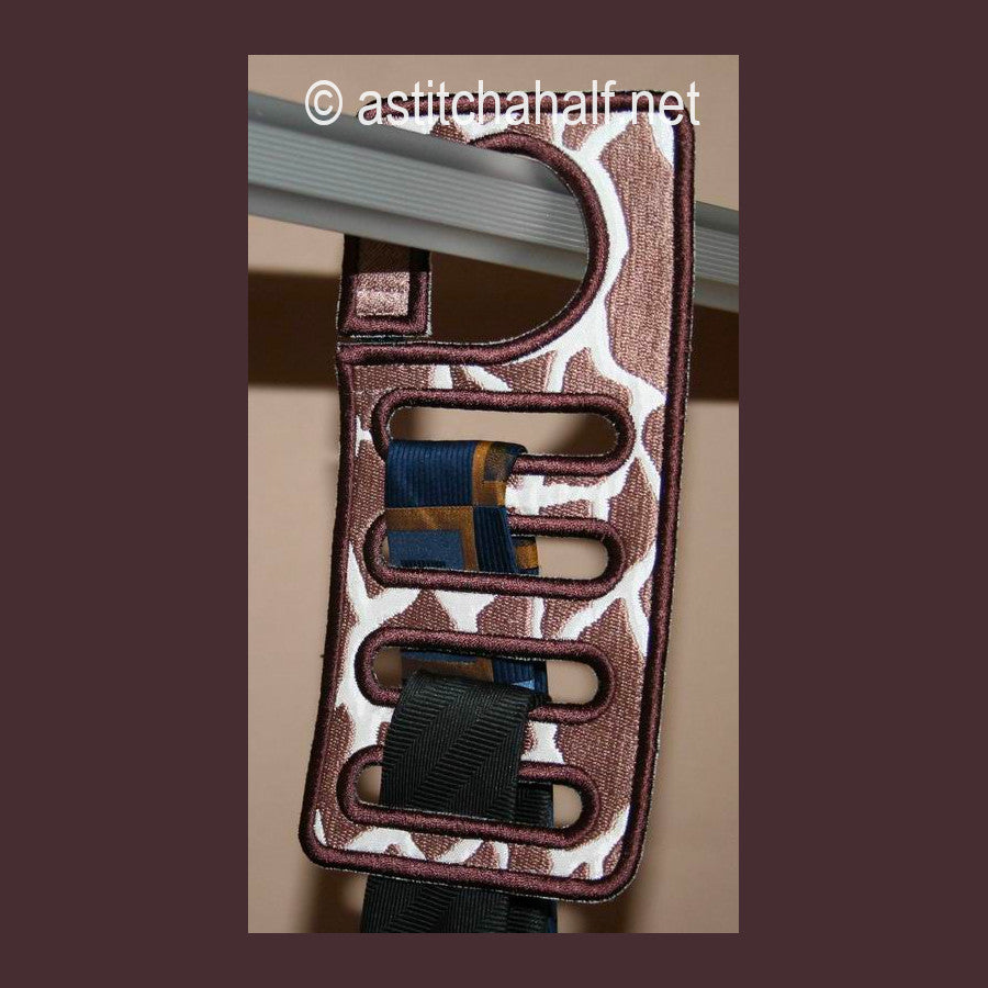 Giraffe Tie Holder - a-stitch-a-half