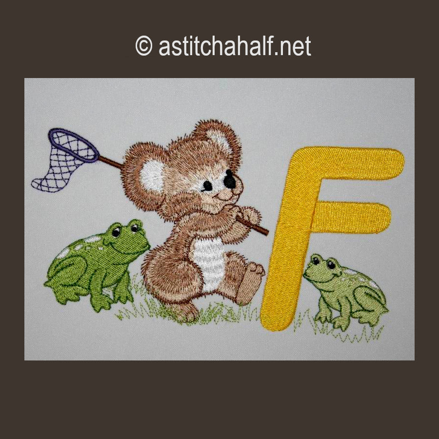 Fuzzy Letter Ff - a-stitch-a-half