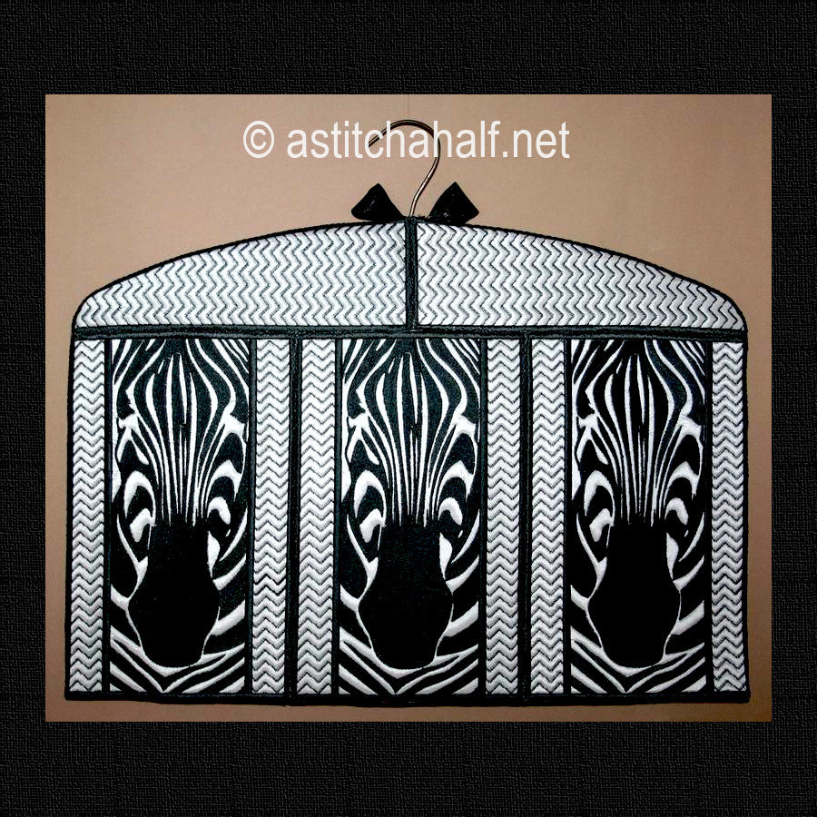 Zebra Tie Organizer - a-stitch-a-half