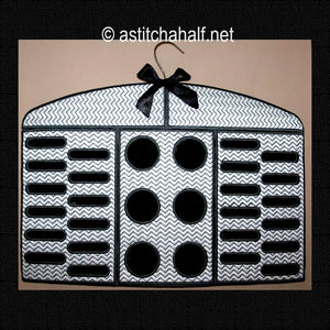 Zebra Tie Organizer - a-stitch-a-half