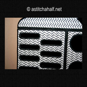 Zebra Tie Organizer - a-stitch-a-half