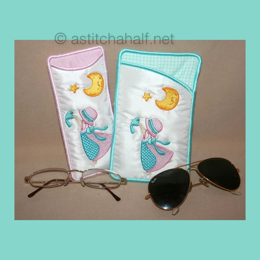 Birdie Bonnet Eyeglass Case - a-stitch-a-half