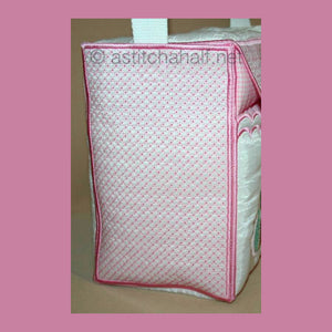 Miss Bonnet Tote Bag 01 - a-stitch-a-half