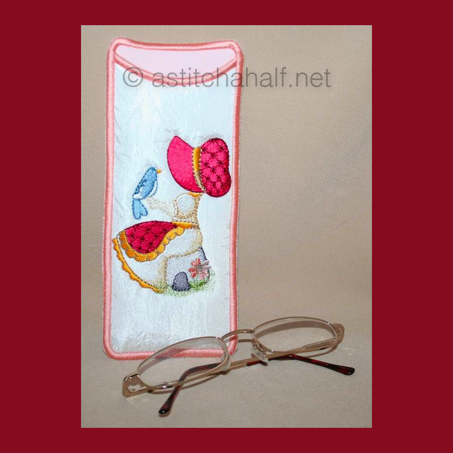 Pretty Bonnet Eyeglass Cases - a-stitch-a-half