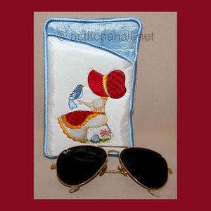 Pretty Bonnet Eyeglass Cases - a-stitch-a-half