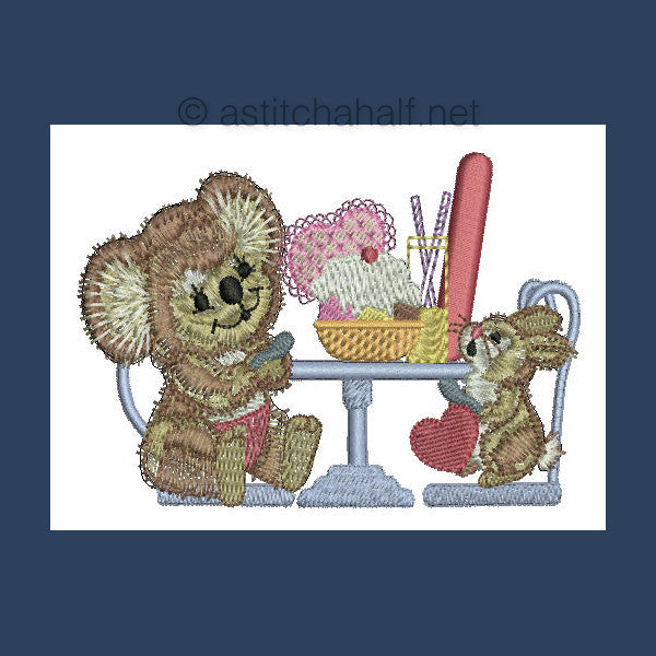 Fuzzy Letter Ll - a-stitch-a-half