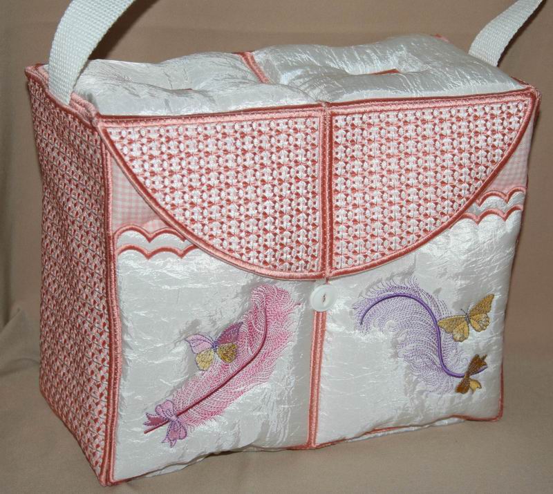 Feathery Tote Bag - a-stitch-a-half