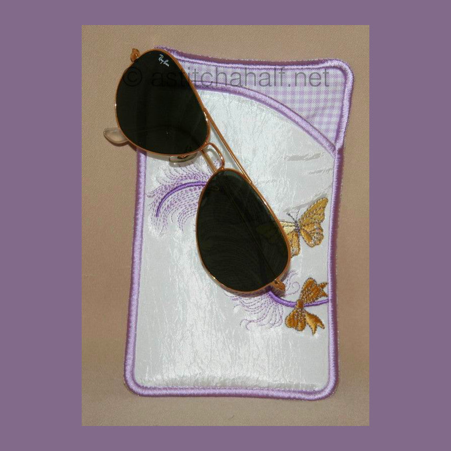 Feathery Eyeglass Cases 03 - a-stitch-a-half