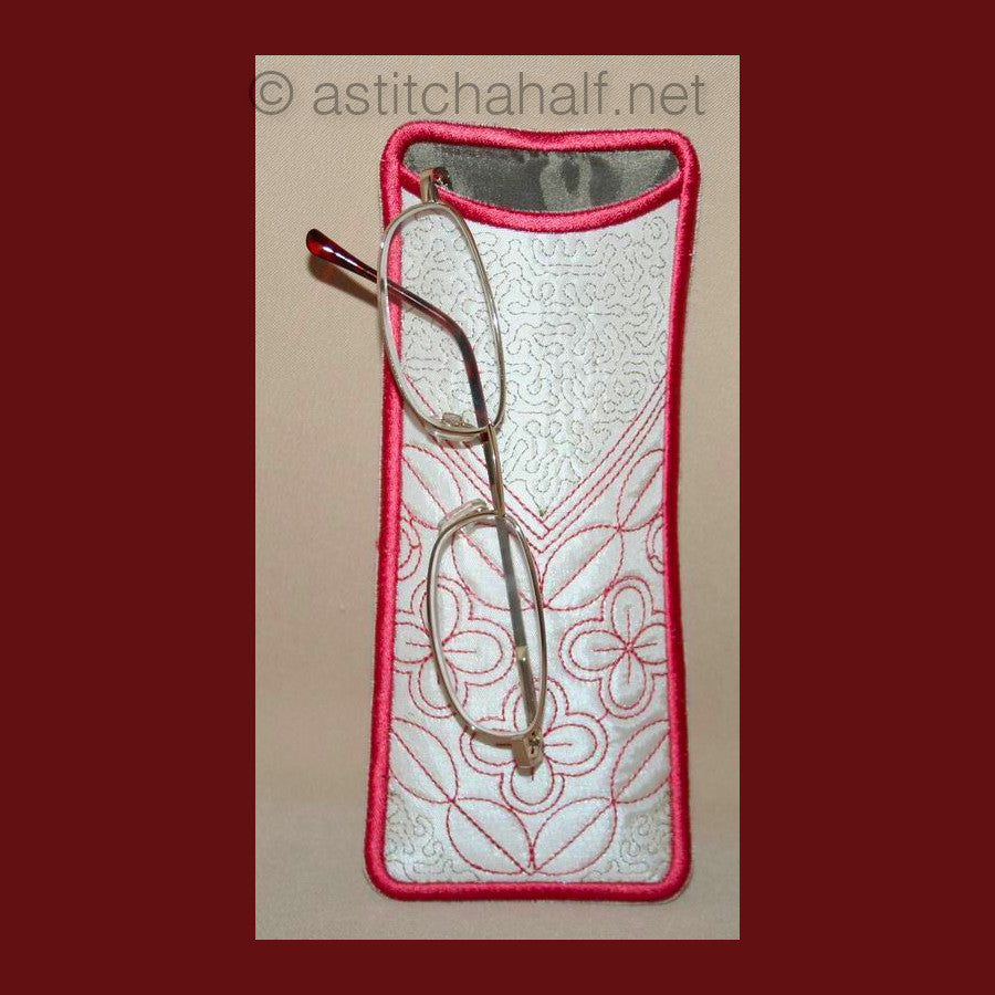 Sashiko Eyeglass Cases - a-stitch-a-half