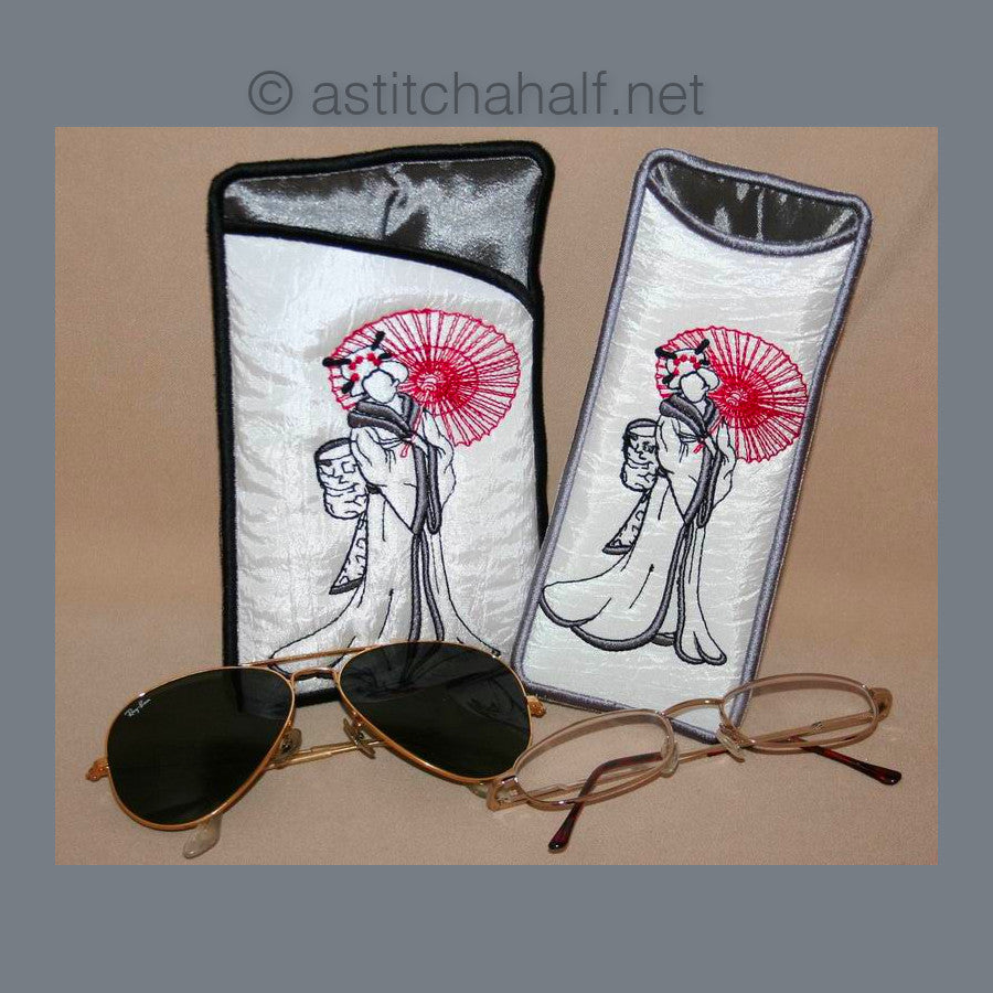 Japanese Girl Eyeglass Cases 01 - a-stitch-a-half