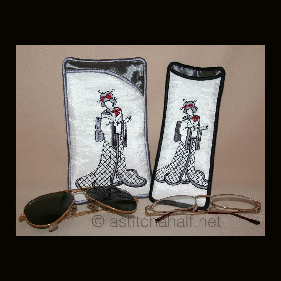 Japanese Girl Eyeglass Cases 02 - a-stitch-a-half