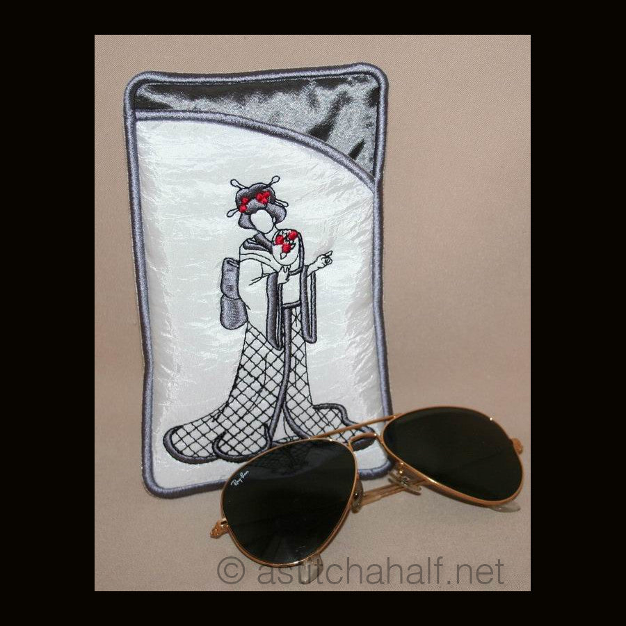 Japanese Girl Eyeglass Cases 02 - a-stitch-a-half