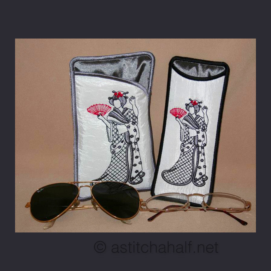 Japanese Girl Eyeglass Cases 03 - a-stitch-a-half