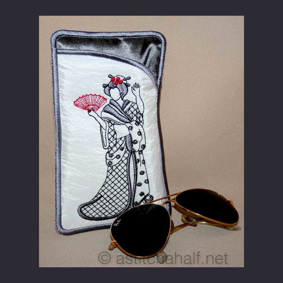 Japanese Girl Eyeglass Cases 03 - a-stitch-a-half