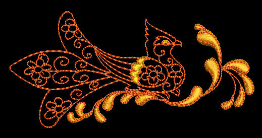 African Loerie - aStitch aHalf