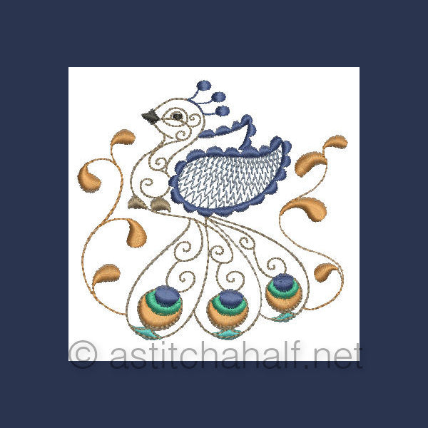 Baby Peacocks - aStitch aHalf