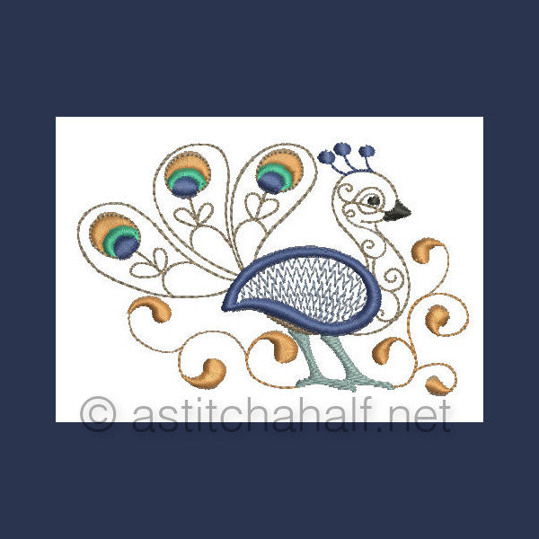 Baby Peacocks - aStitch aHalf