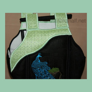 Chinese Peacock Tote Bag 03 - a-stitch-a-half