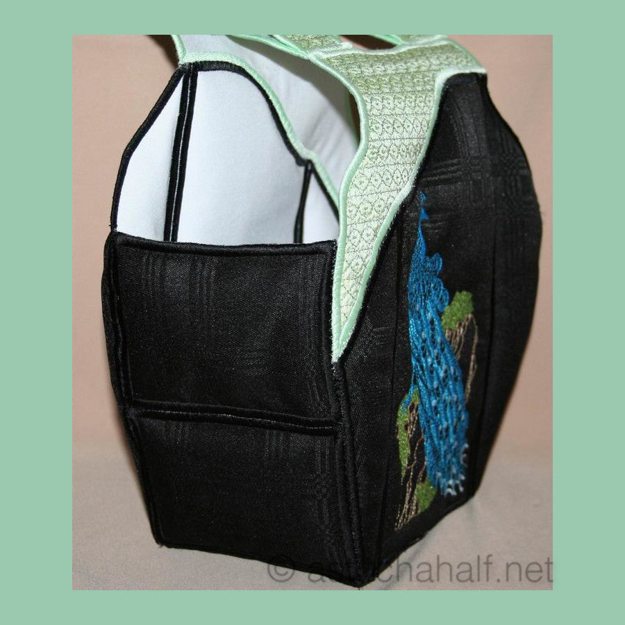 Chinese Peacock Tote Bag 03 - a-stitch-a-half