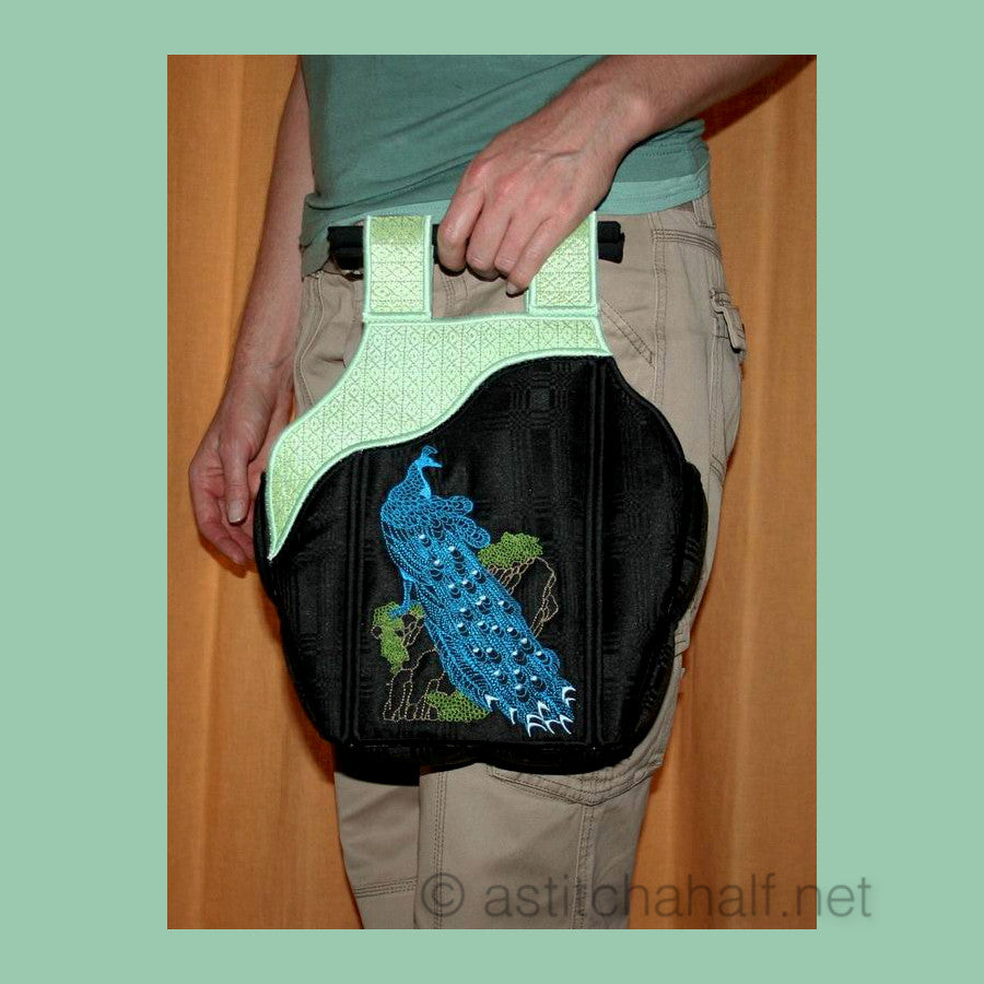 Chinese Peacock Tote Bag 03 - a-stitch-a-half