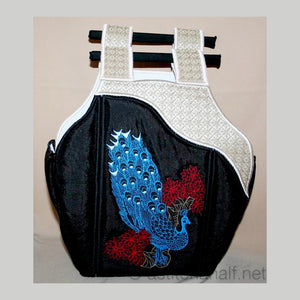 Chinese Peacock Tote Bag 04 - a-stitch-a-half