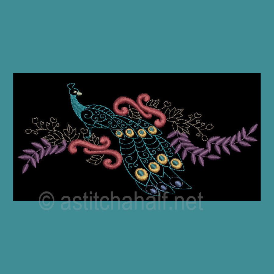 Peacock Parade 02 - a-stitch-a-half