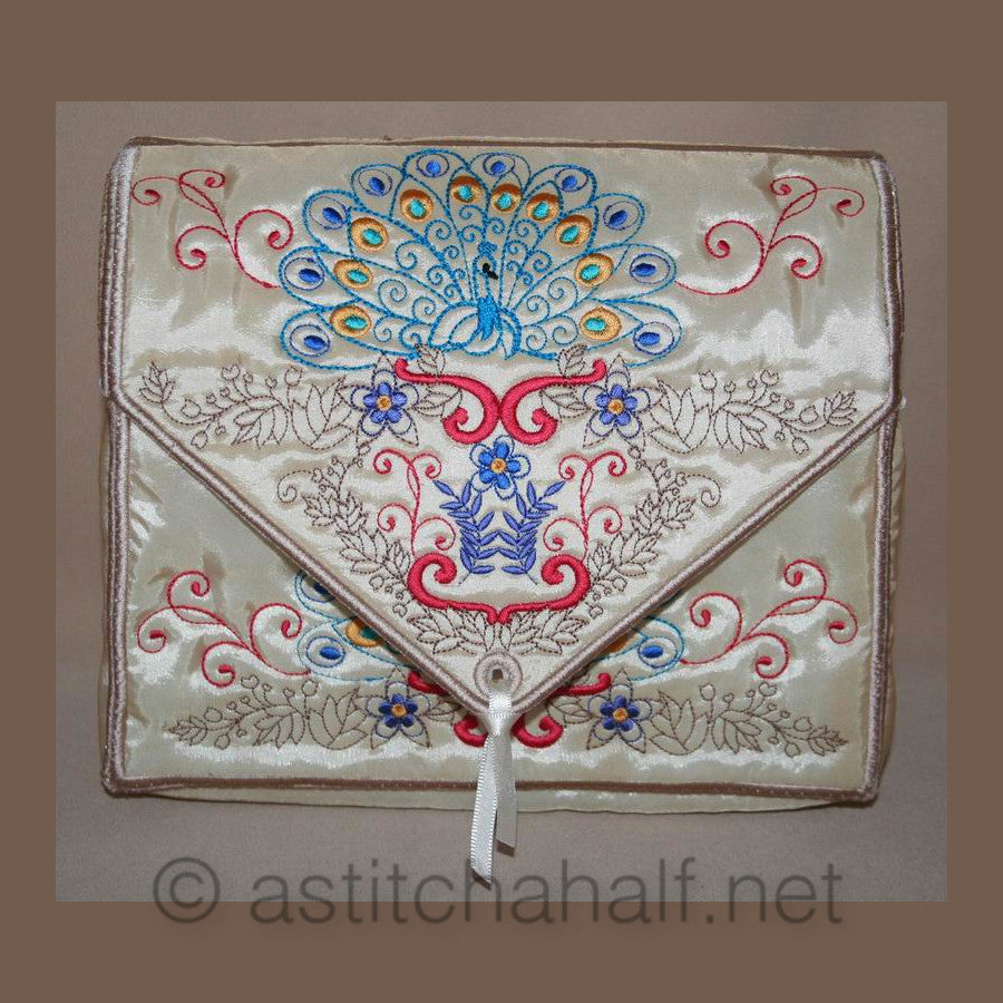 Peacock Utility Box - a-stitch-a-half