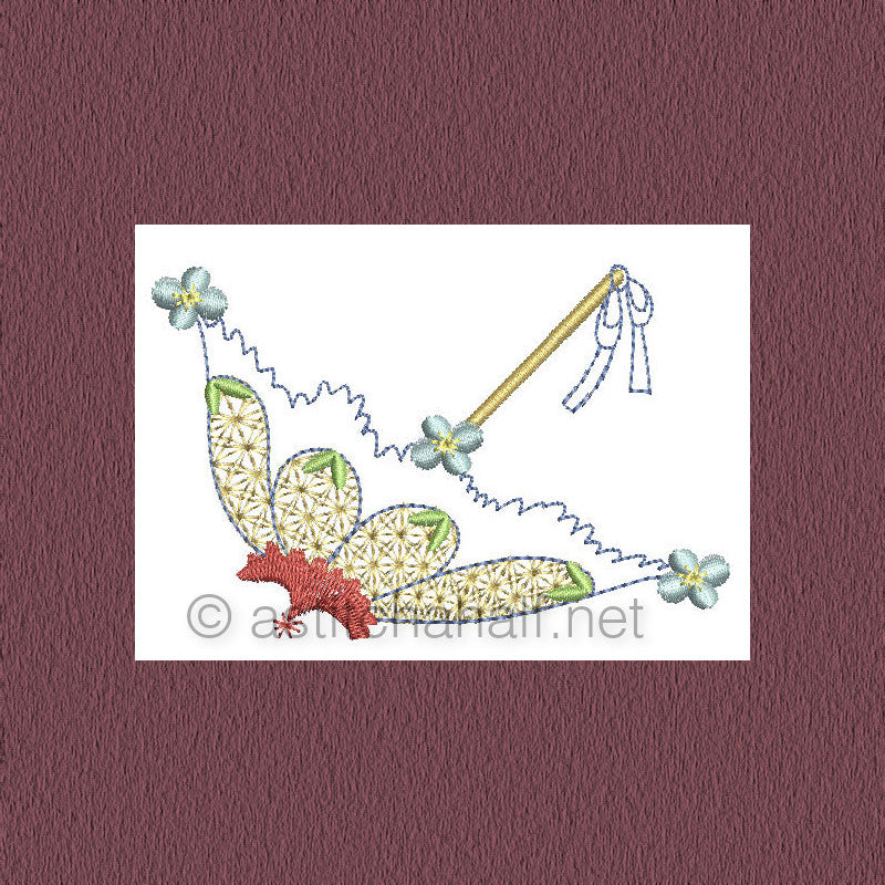 Botany and Rain Outlines - a-stitch-a-half