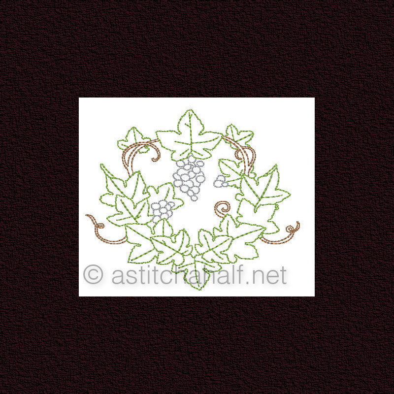 Botany and Vine Outlines - a-stitch-a-half