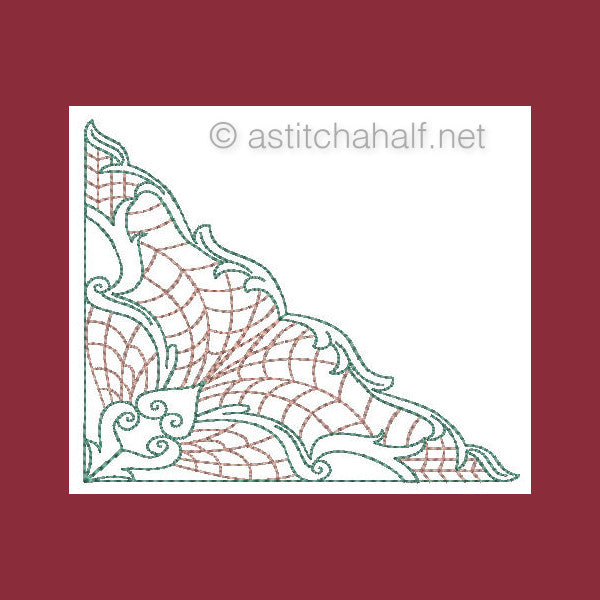 Botany Lace Corners - a-stitch-a-half