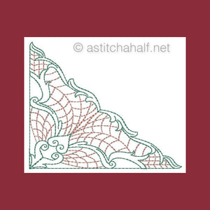 Botany Lace Corners - a-stitch-a-half