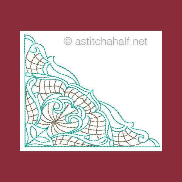 Botany Lace Corners - a-stitch-a-half