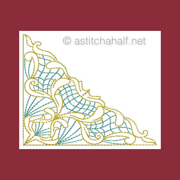 Botany Lace Corners - a-stitch-a-half