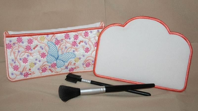 Flutterby Spring Cosmetic Case - aStitch aHalf