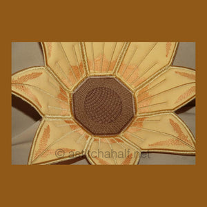 Applique Sunflower Bowl - aStitch aHalf