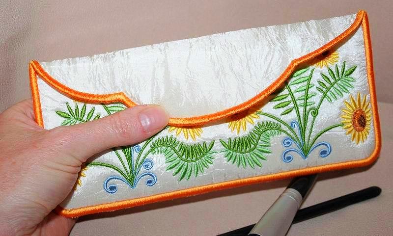 Sunflower Cosmetic Bag - a-stitch-a-half