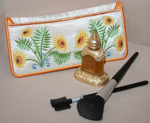 Sunflower Cosmetic Bag - a-stitch-a-half
