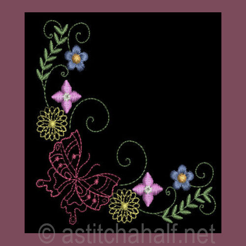 Papilon Borders and Corners - a-stitch-a-half