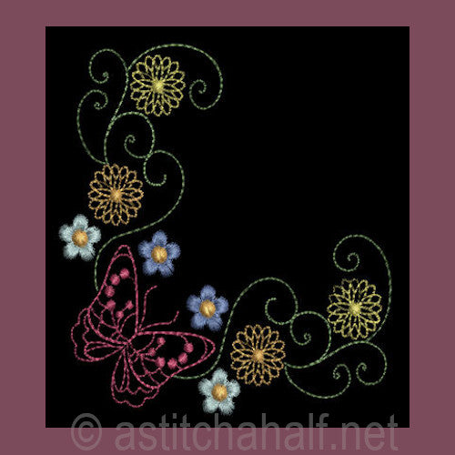 Papilon Borders and Corners - a-stitch-a-half