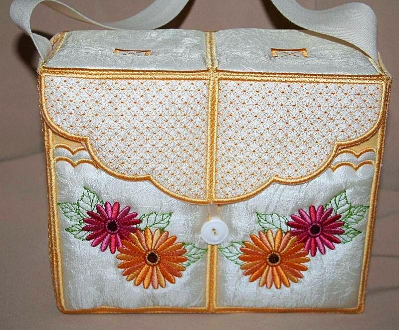 Gerbera Tote - a-stitch-a-half