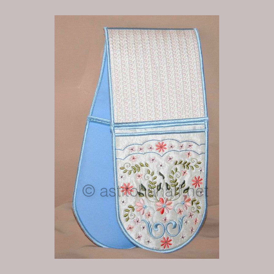 Signature Pocket Scarf and Mitts - a-stitch-a-half