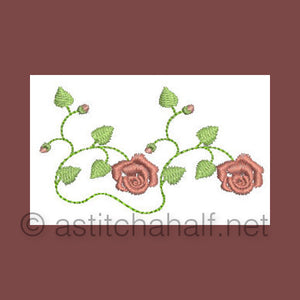 French Rose Miniatures - a-stitch-a-half