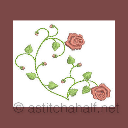 French Rose Miniatures - a-stitch-a-half