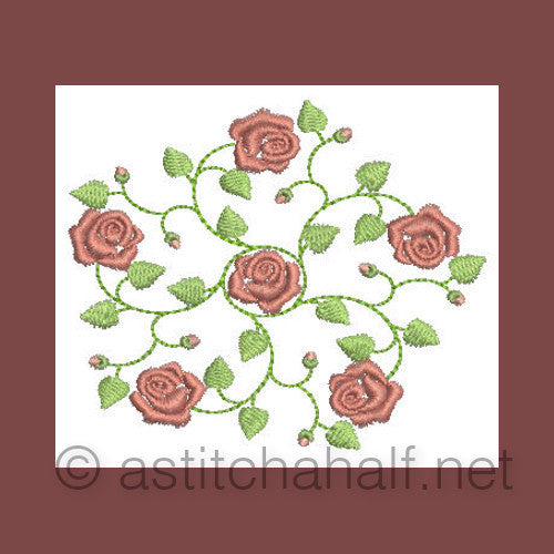 French Rose Miniatures - a-stitch-a-half