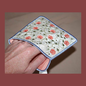 French Rose Pot Holders - a-stitch-a-half