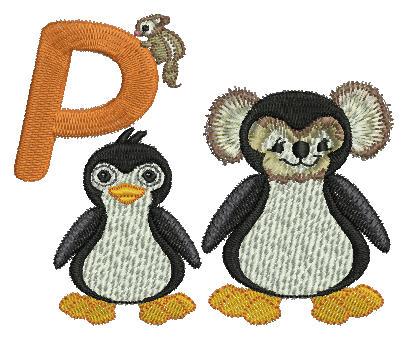 Fuzzy Letter P - aStitch aHalf