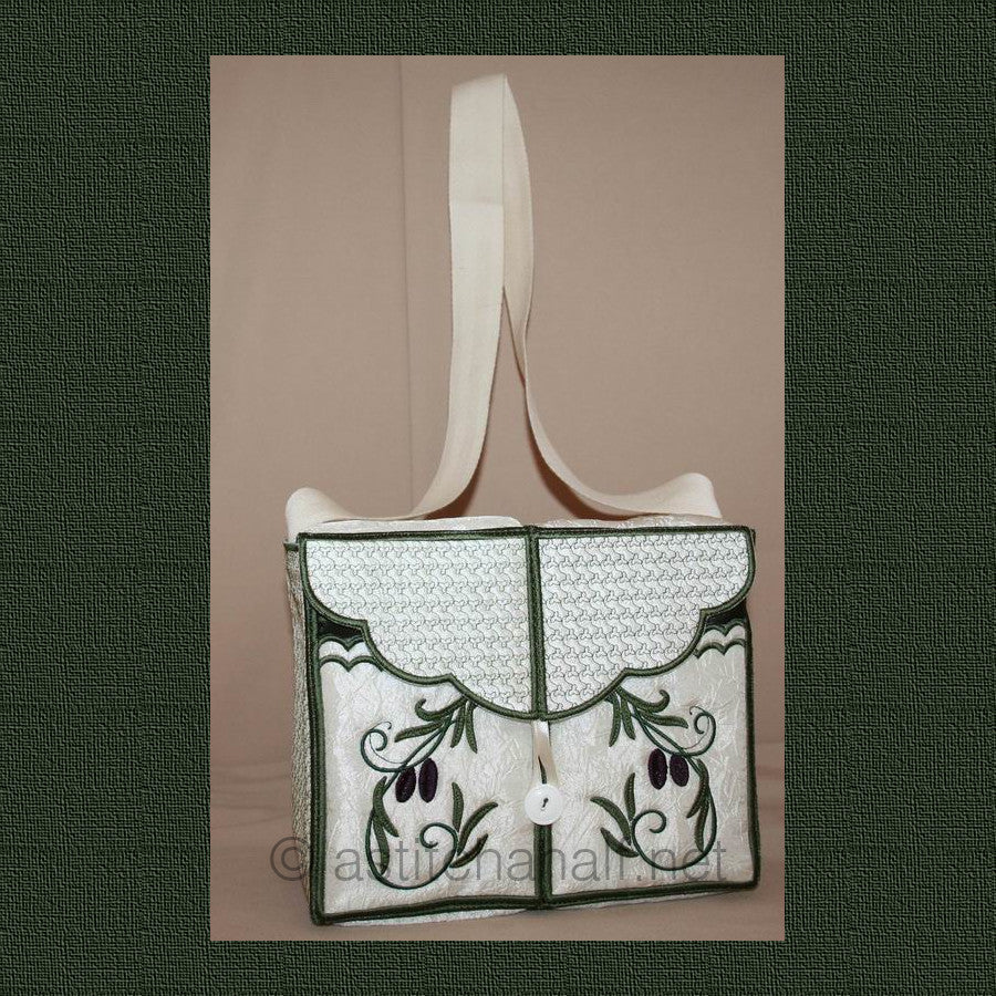 Olive Tote Bag - a-stitch-a-half